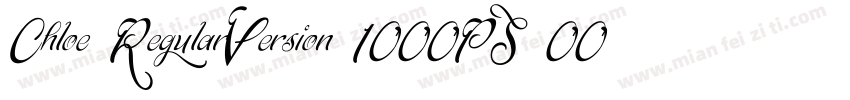 Chloe RegularVersion 1000PS 0010字体转换